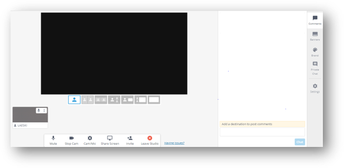   Panel de control de StreamYard  