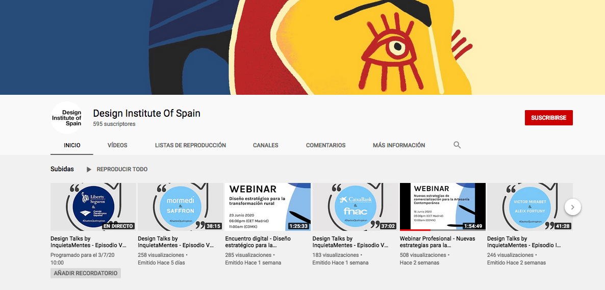   Fuente: Canal de Youtube del Design Institute of Spain  